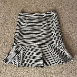 Banana Republic Black White Skirt